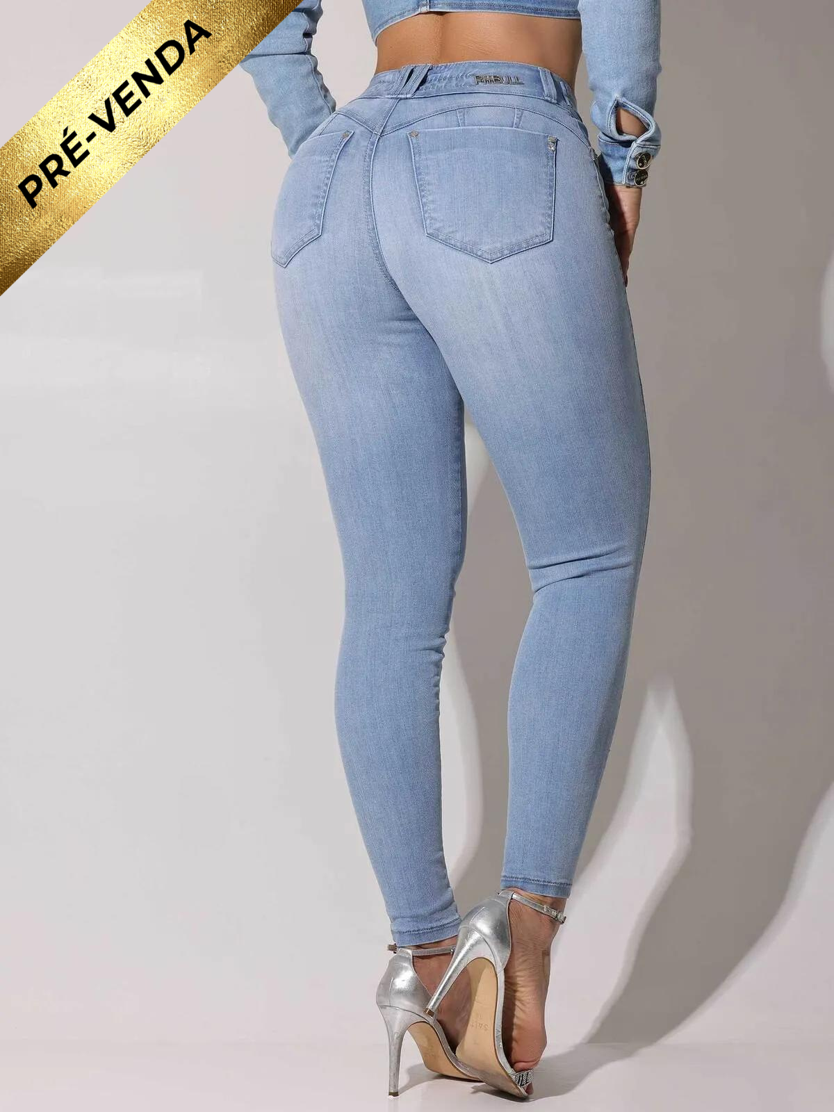 CALÇA JEANS FEMININA CINTURA SUPER ALTA