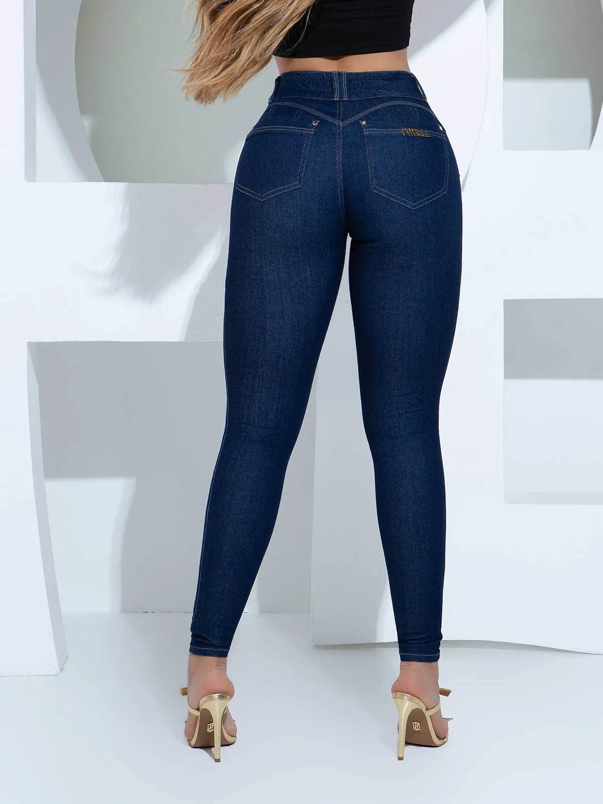 CALÇA JEANS FEMININA MODELADORA AZUL