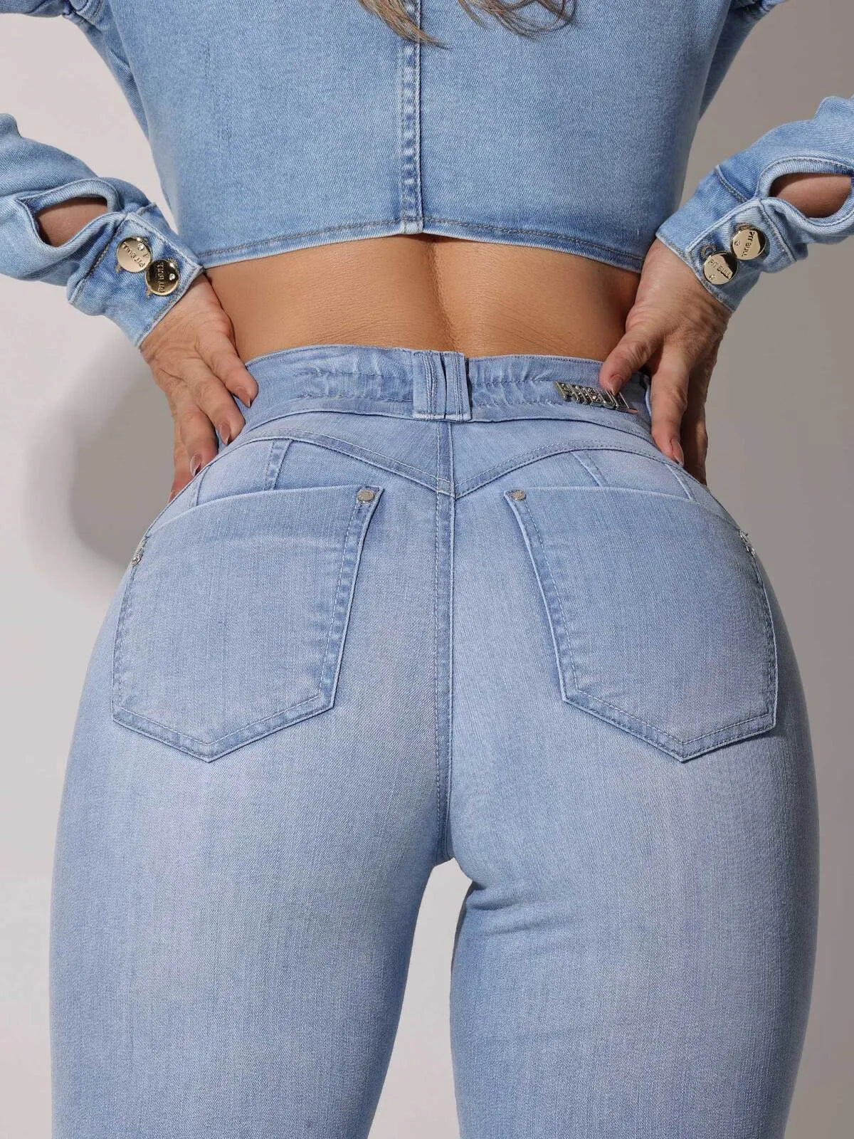 CALÇA JEANS FEMININA CINTURA SUPER ALTA