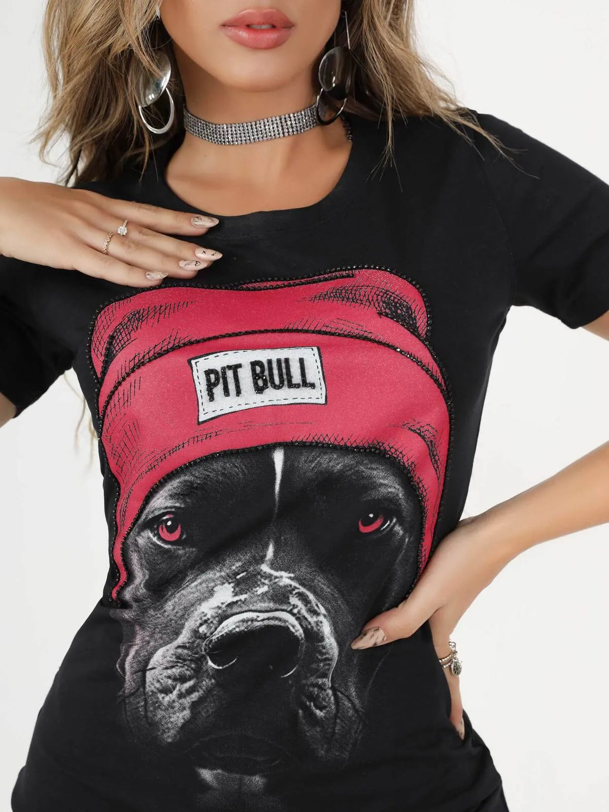 VESTIDO T-SHIRT PIT BULL JEANS